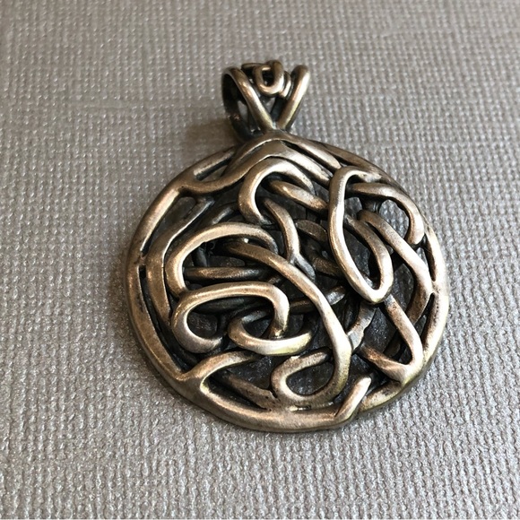 Silpada Jewelry - SILPADA Intertwined Circle Oxidized Sterling Silver Knot Pendant S1691